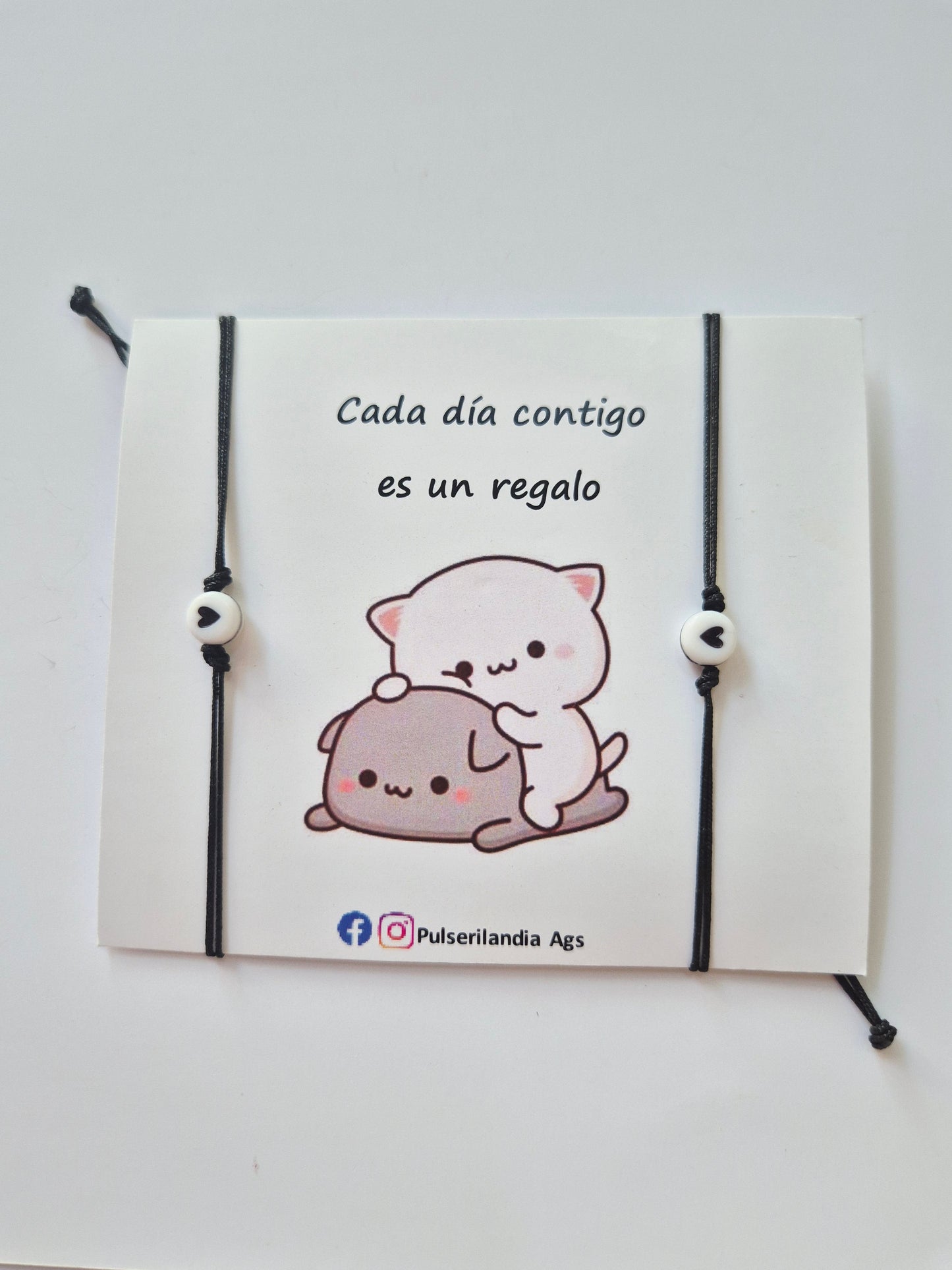 Dúo pulseras corazón